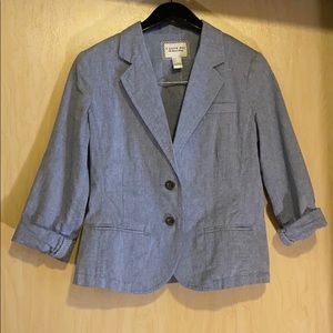Linen Blue Blazer